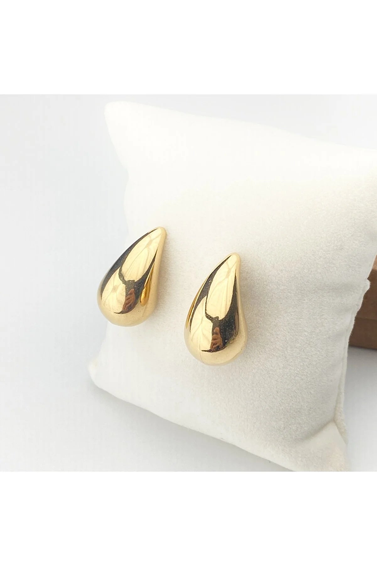 Golden Cascade Teardrop Earrings