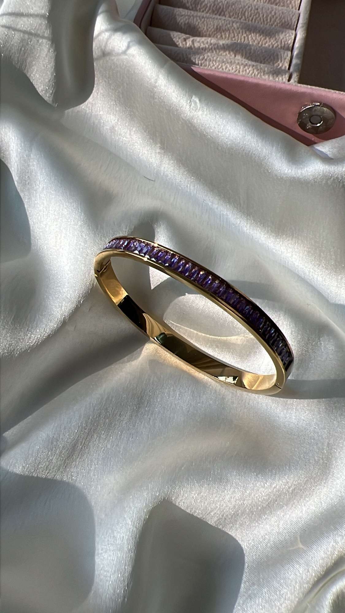 Olva purple tennis bangle