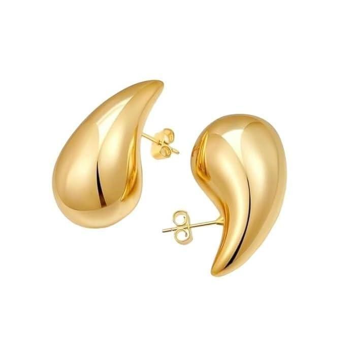 Teardrop Gold Earrings