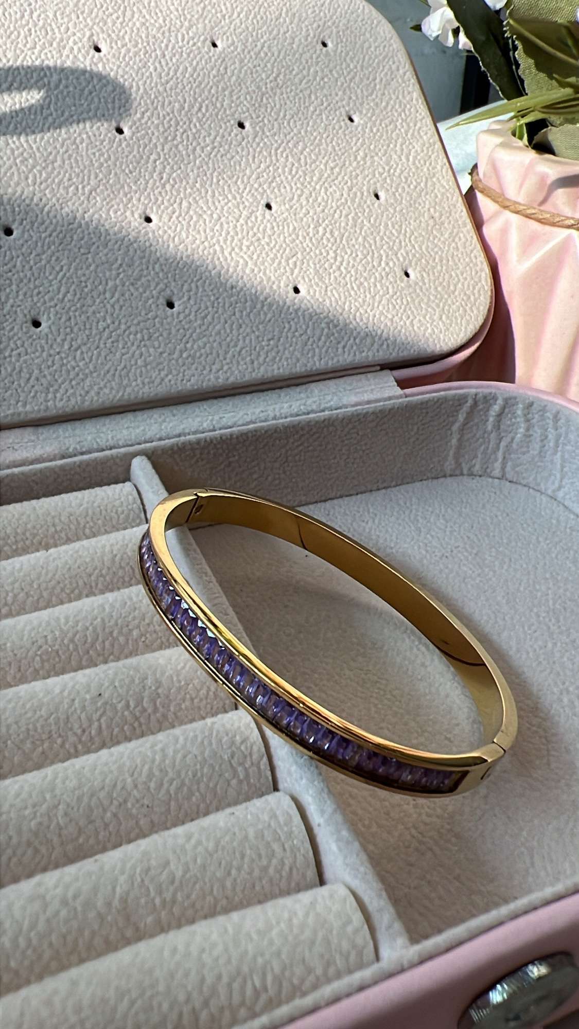 Olva purple tennis bangle