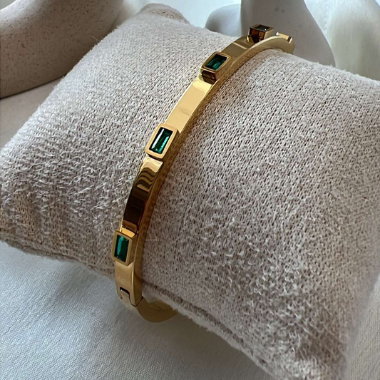 Arctic Emerald Bangle