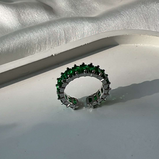 Emerald Baguette Ring