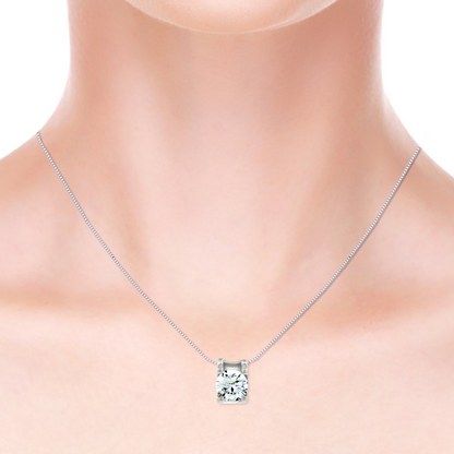 Sparkling Solitaire Pendant Chain