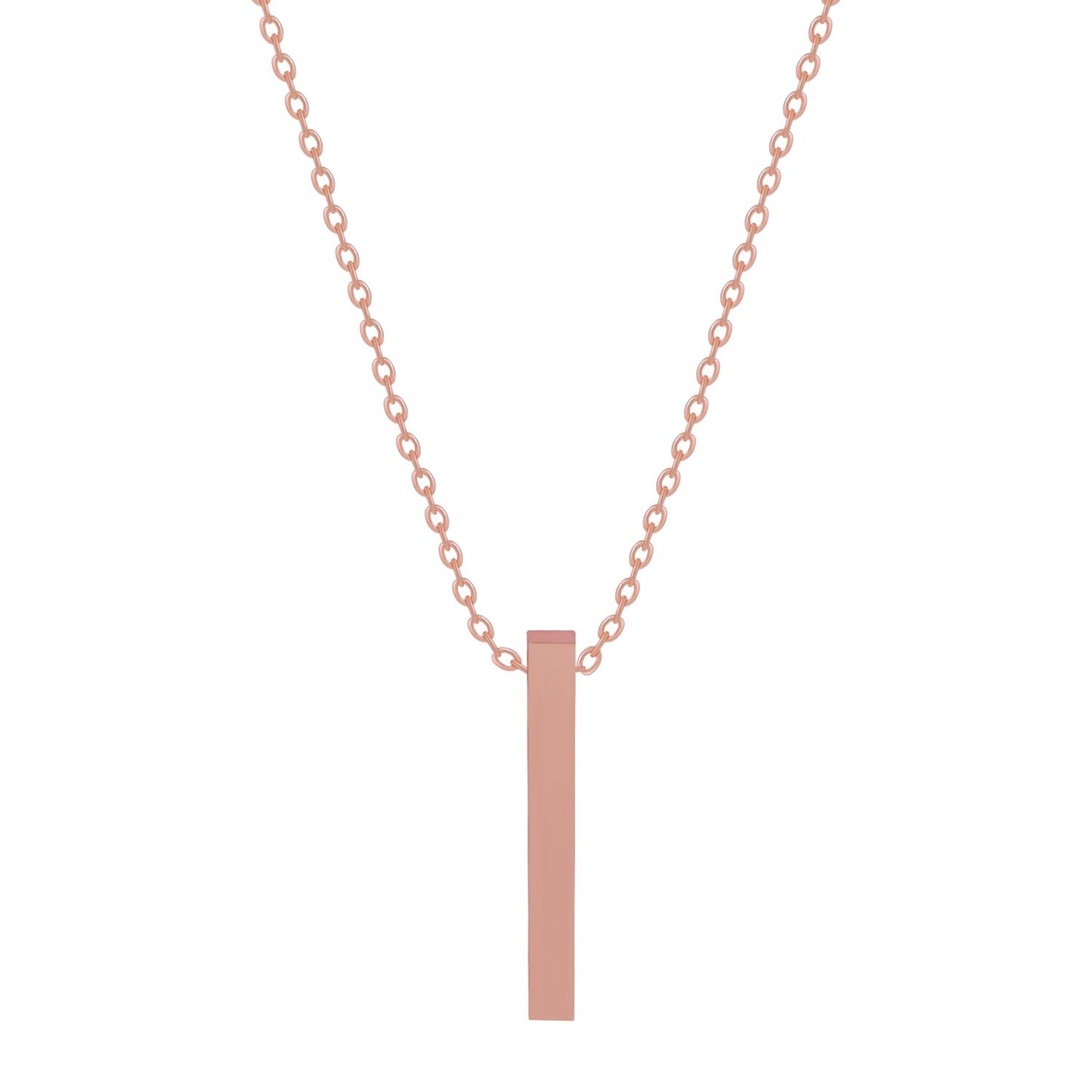 Contemporary Flair: Rose Gold Accents Pendant