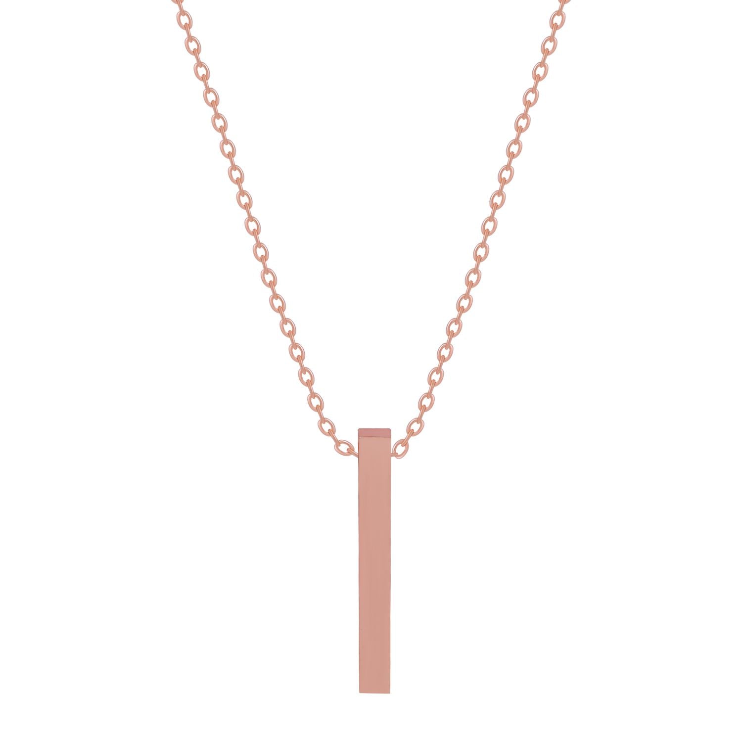 Contemporary Flair: Rose Gold Accents Pendant