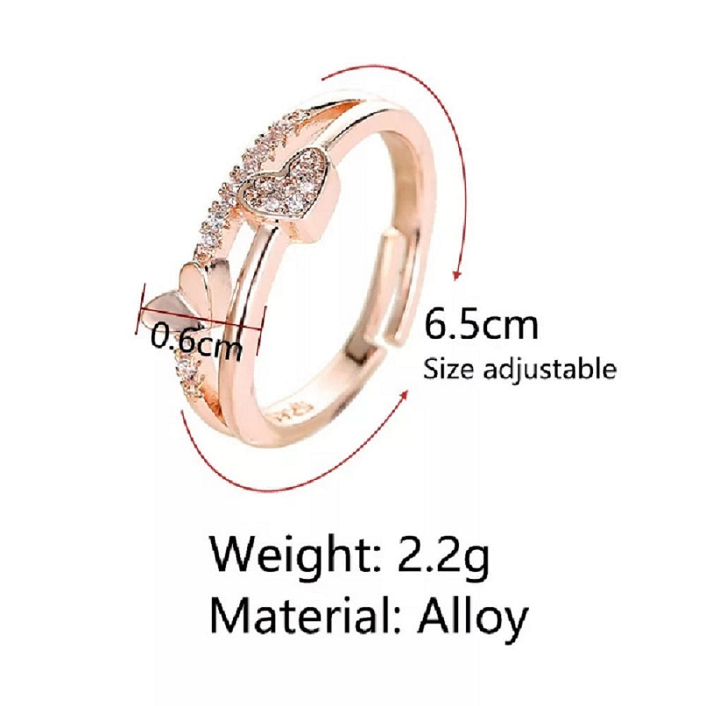 Opulent allure of a Titanium Silver-Plated Women's Ring