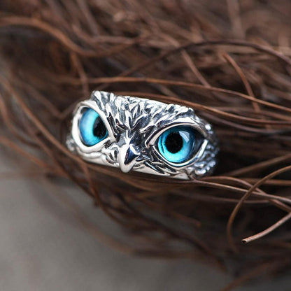 Enchanting Silver Adorned Owl Elegance