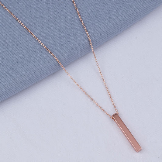 Contemporary Flair: Rose Gold Accents Pendant