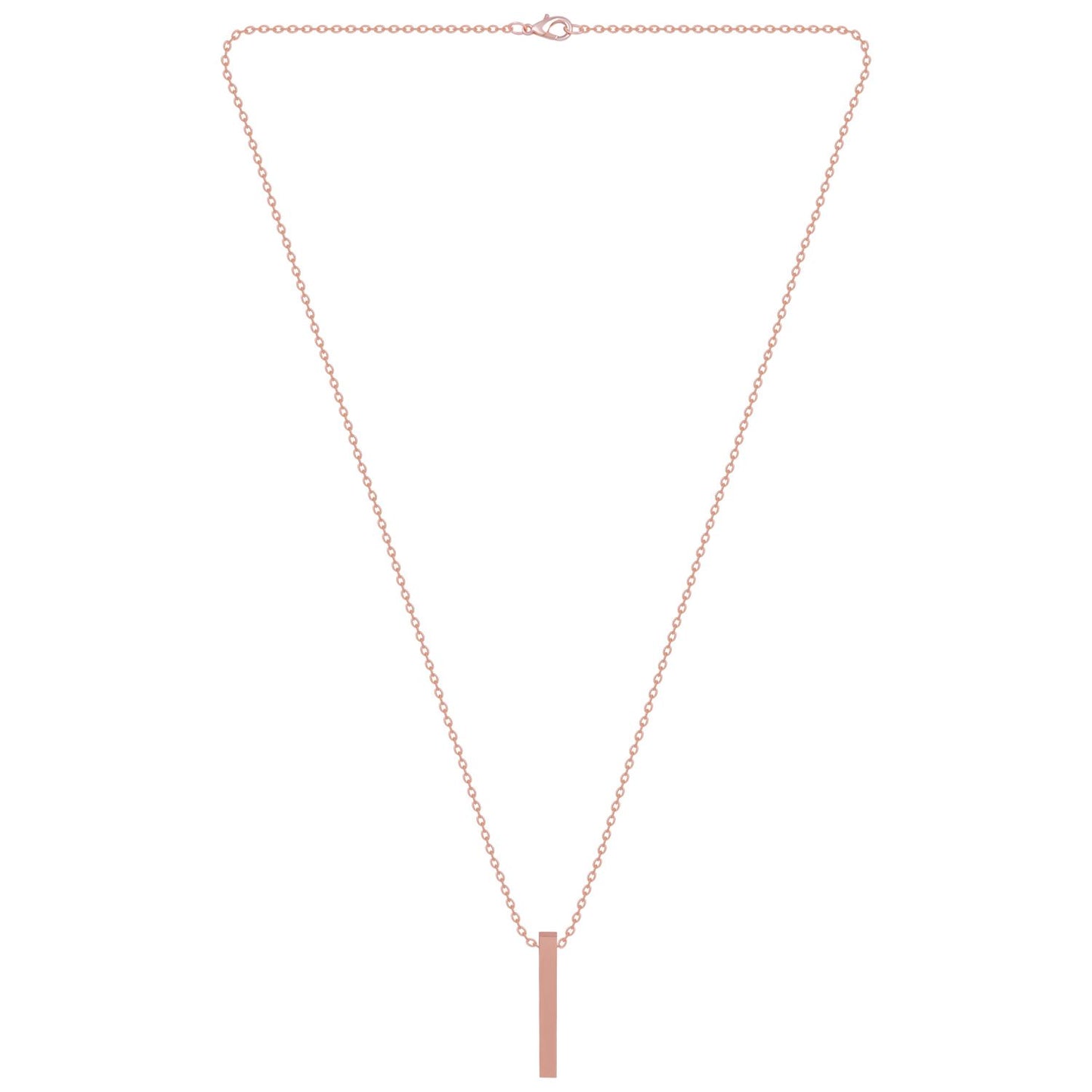 Contemporary Flair: Rose Gold Accents Pendant