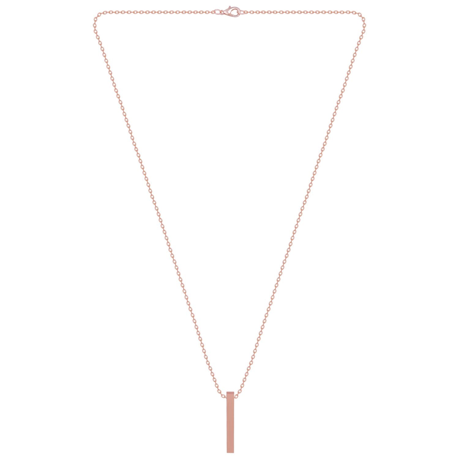 Contemporary Flair: Rose Gold Accents Pendant