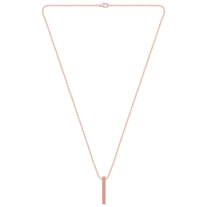 Contemporary Flair: Rose Gold Accents Pendant